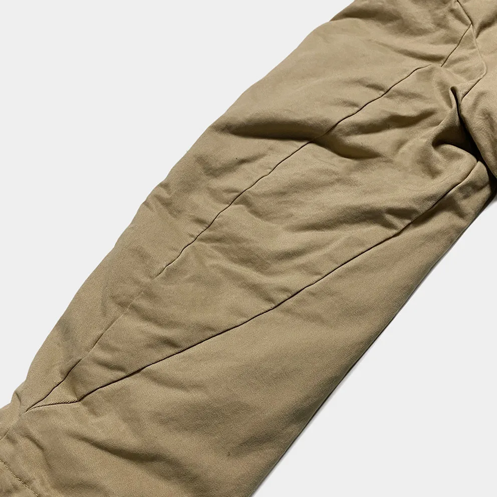BZEN M.3260 N1R-T REGULAR FIT TWILL N1 DECK JACKET SHERPA LINED-8OZ-E0 TAN