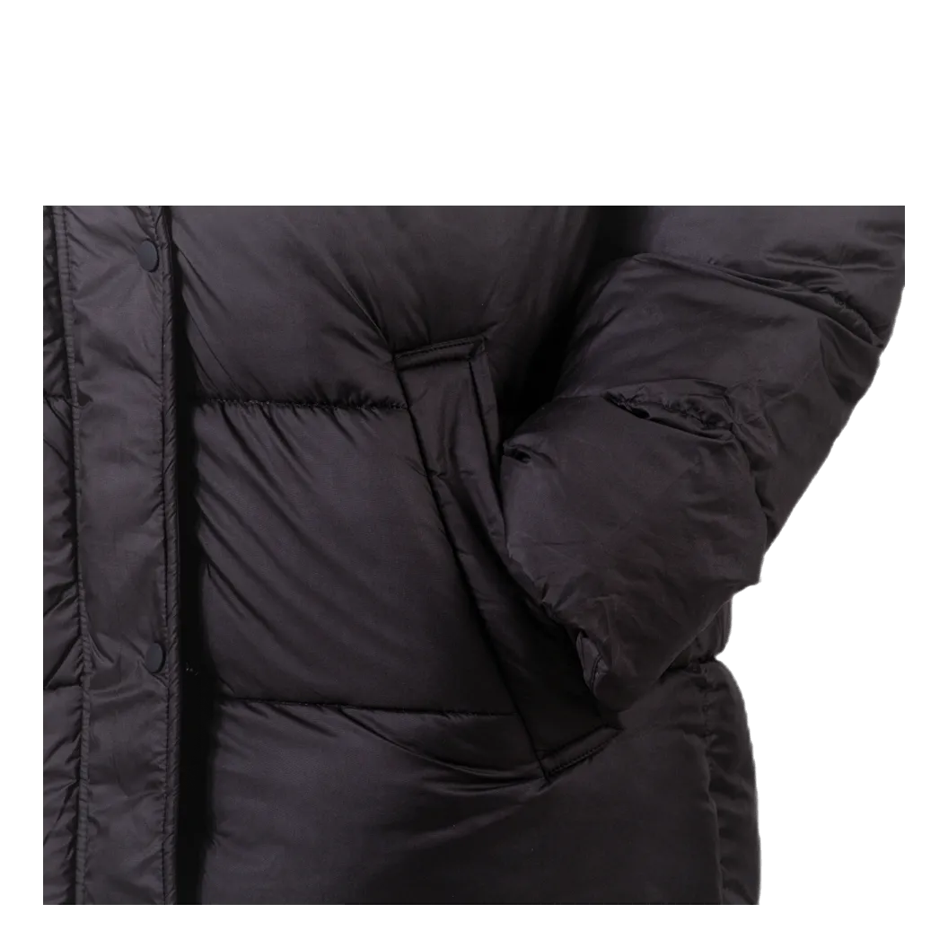 Cammie Long Quilted Coat Black