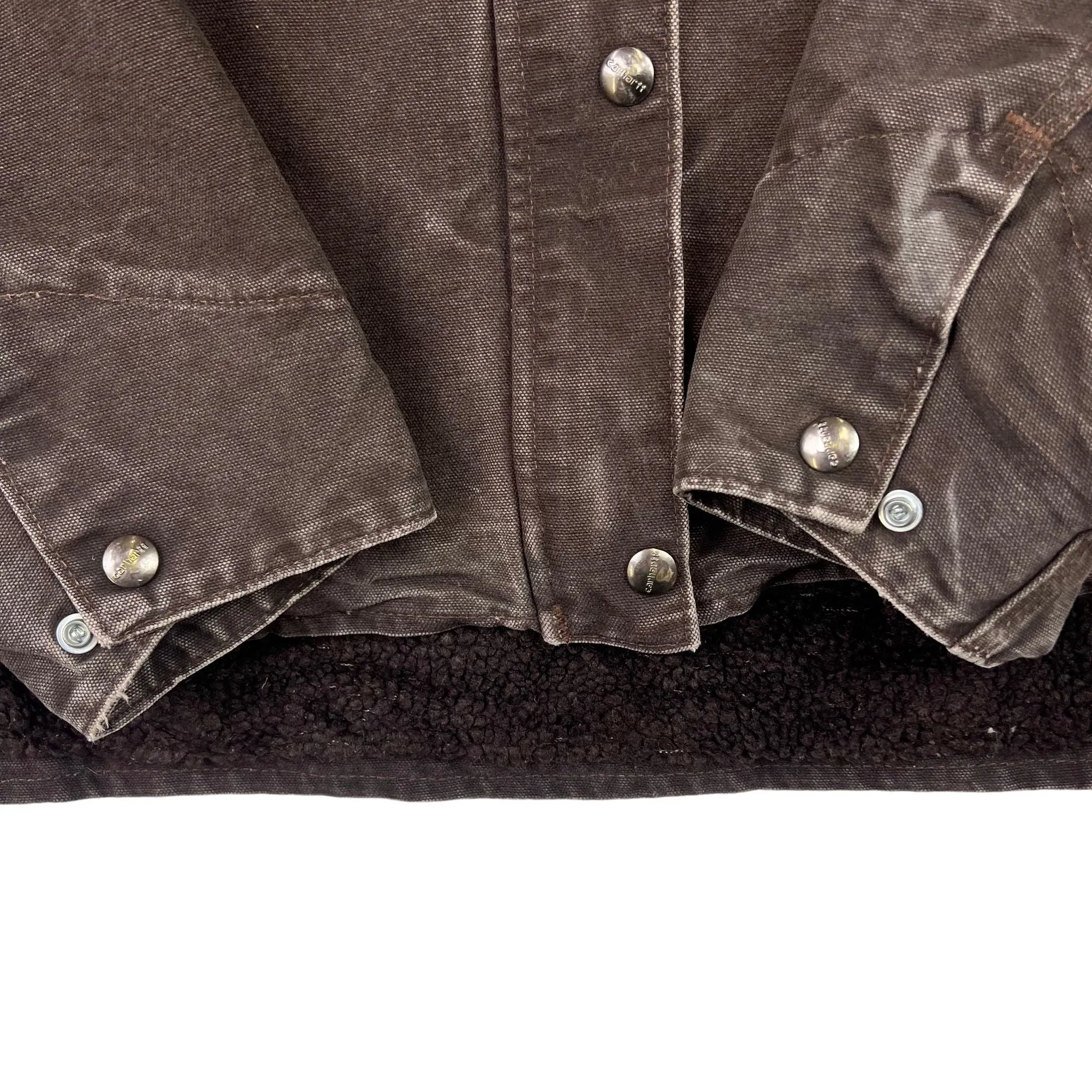 Carhartt Sherpa Lined Workwear Jacket Brown