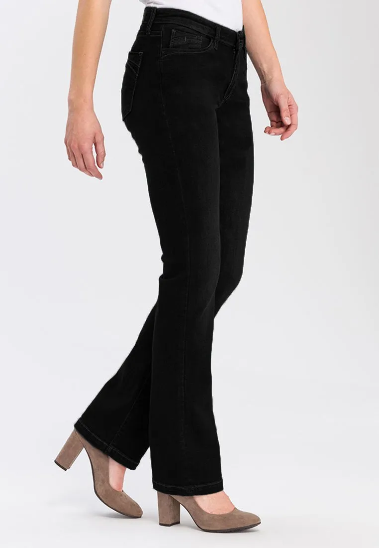 Cross Jeans flared jeans, black