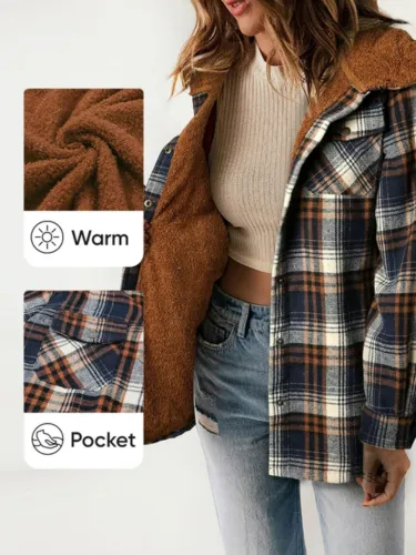 HANNAH - Chic Plaid Jacket