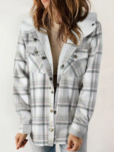 HANNAH - Chic Plaid Jacket