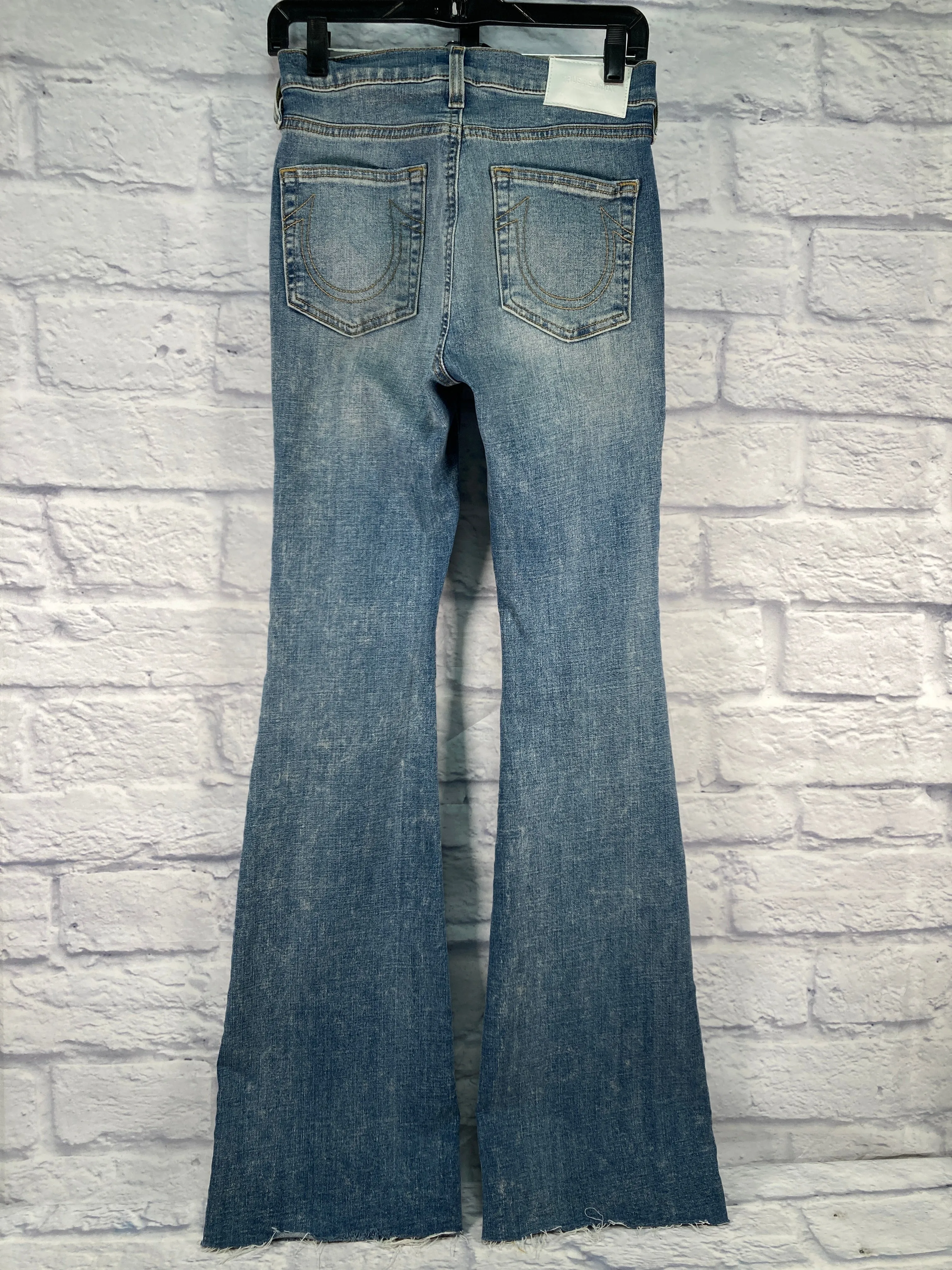 Jeans Flared By Clothes Mentor In Blue Denim, Size: 4
