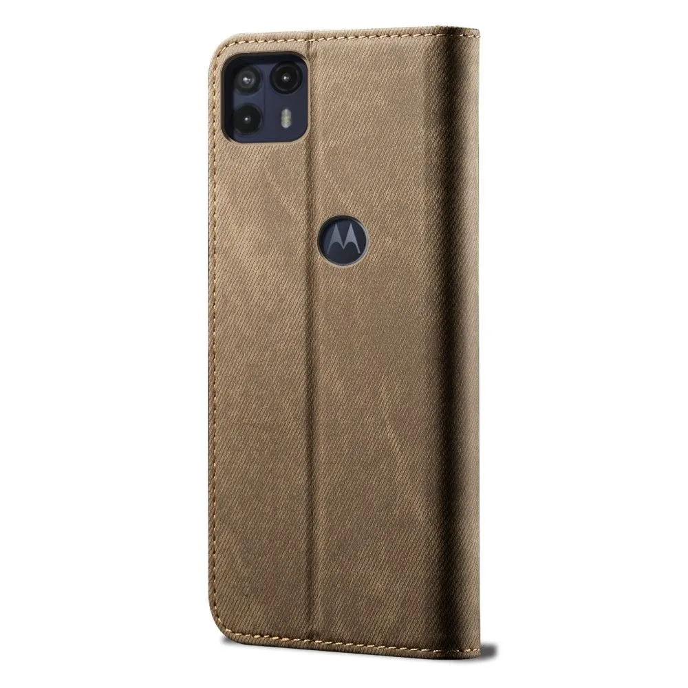Jeans Motorola Moto G50 5G Flip case - Khaki