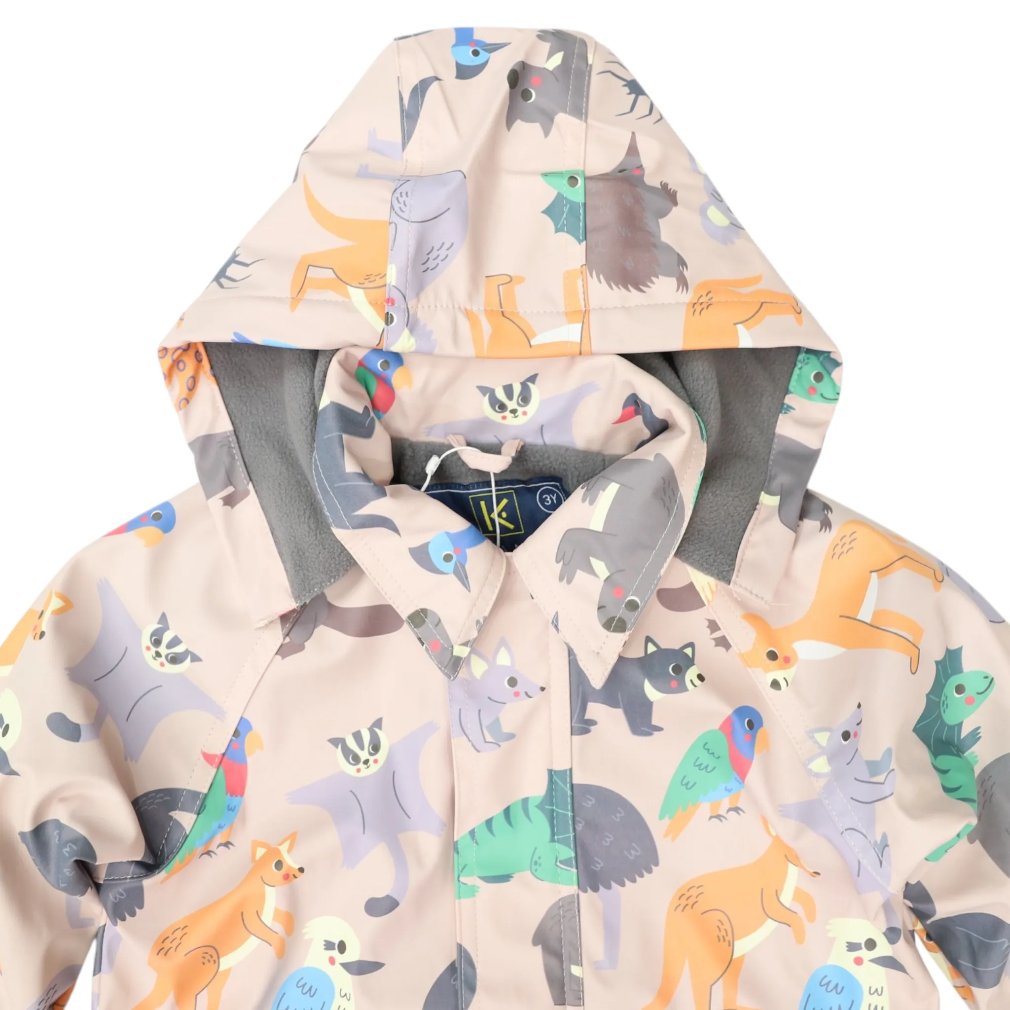 Korango Australian Animal Raincoat Beige