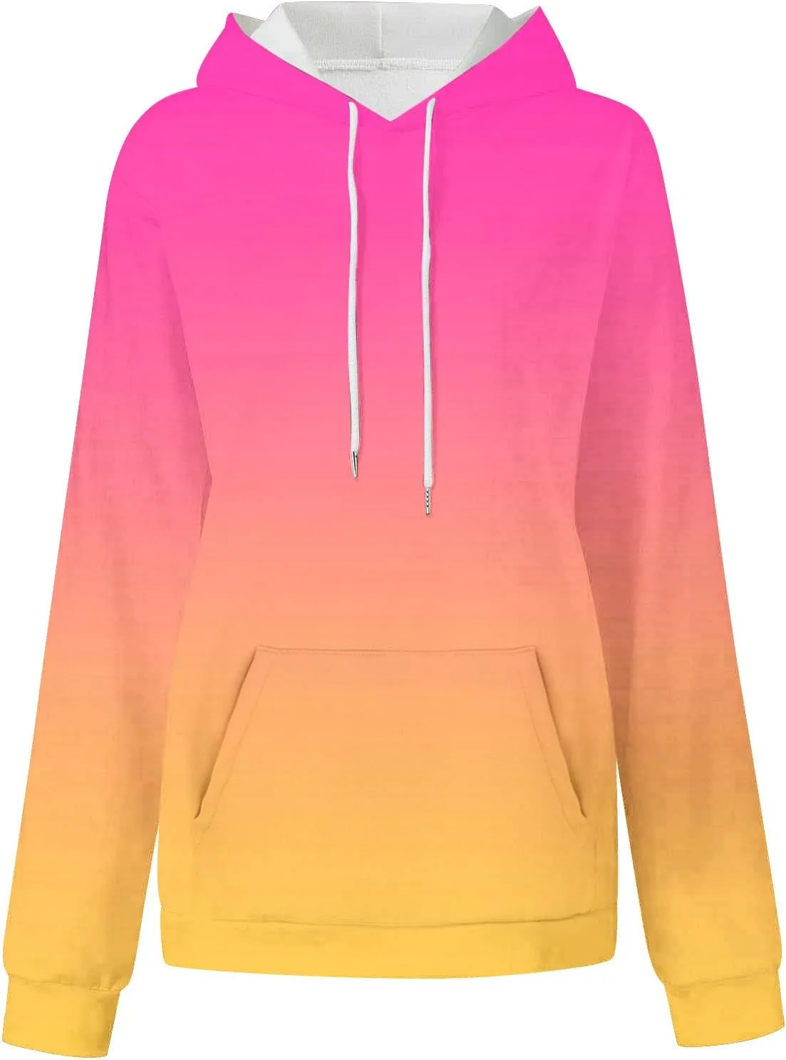 Oversized Sweatshirt for Women Kangaroo Pocket Hoodie Gradient Sweatshirt Hoodie Long Sleeve Fall Shirts for Women