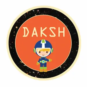 Personalised Astronaut Waterproof Stickers (Round)