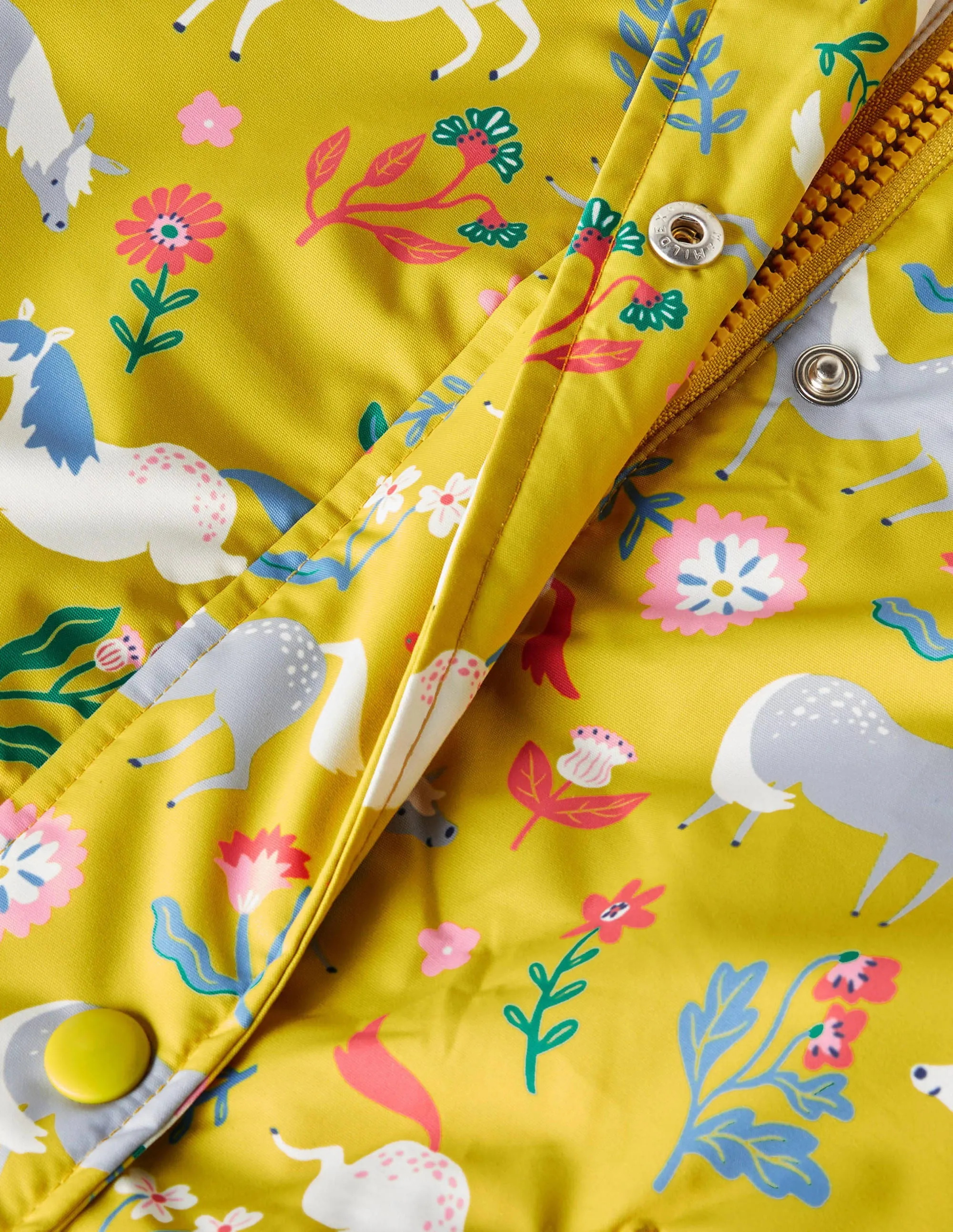 Sherpa Lined Anorak-Sweetcorn Yellow Ponies