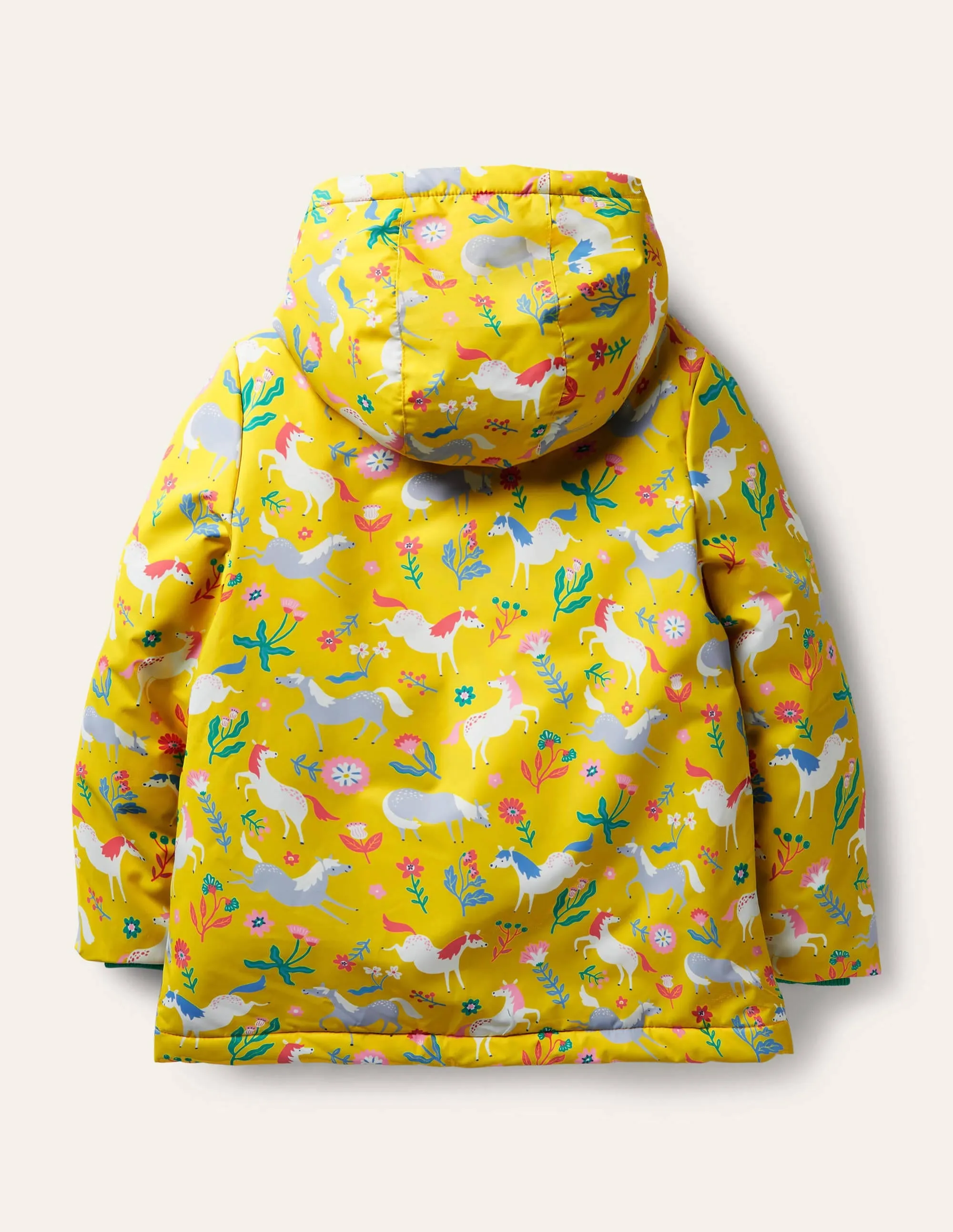 Sherpa Lined Anorak-Sweetcorn Yellow Ponies