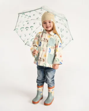 Teal House Umbrella