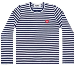 the Artist Invader Pixel Red Heart Striped Tee Women