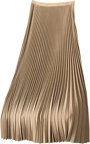 Women Long Pleated Skirt Plus Size Midi Skirts High Waisted Maxi Skirt Flowy Metallic Skirt A Line Cocktail Skirt